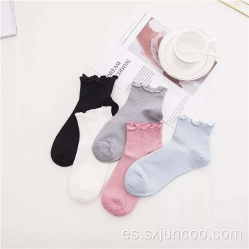 Calcetines de algodón antideslizantes transpirables de estilo japonés para niña